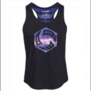 Blizzard Entertainment Women's Black Heroes of the Storm Stripe Tank Top Size XL